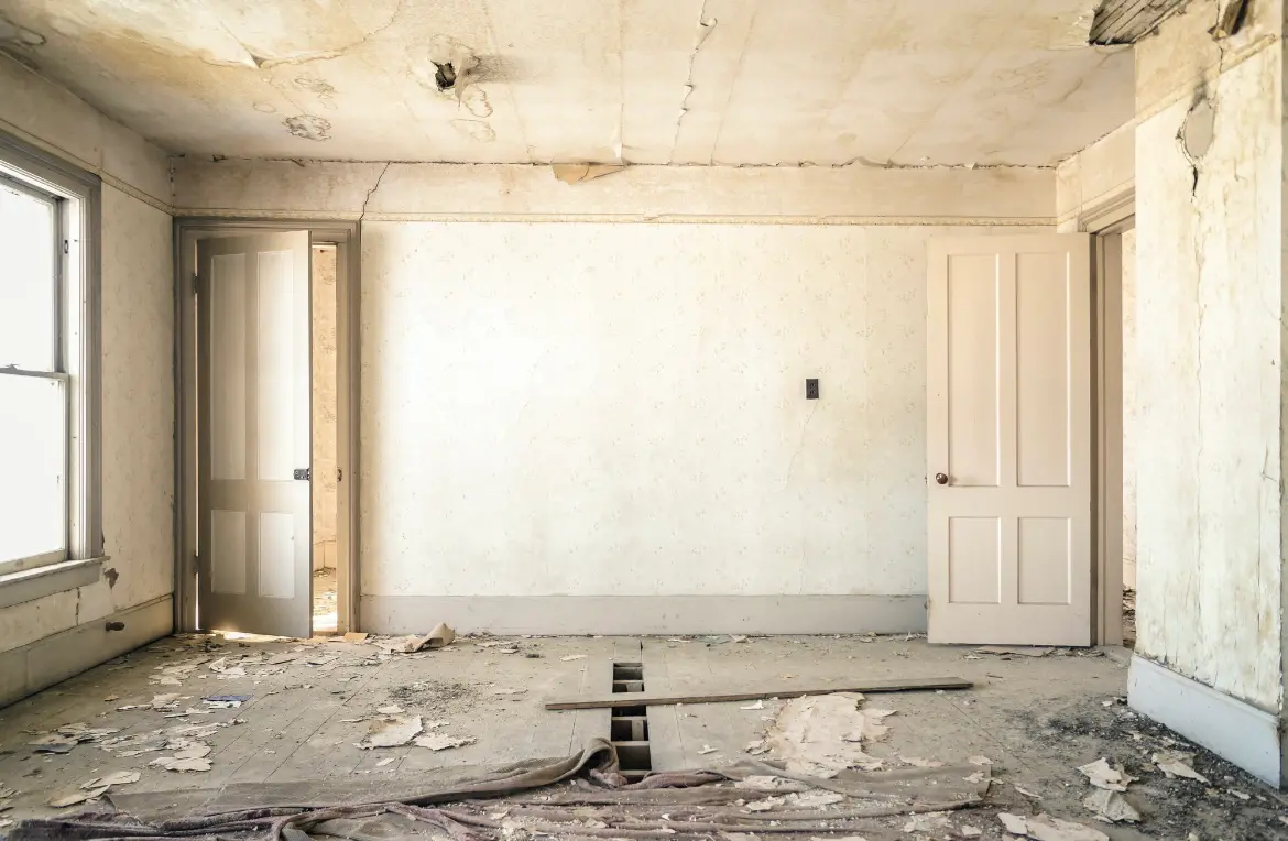 Waste disposal crew managing a cleanout project in David City